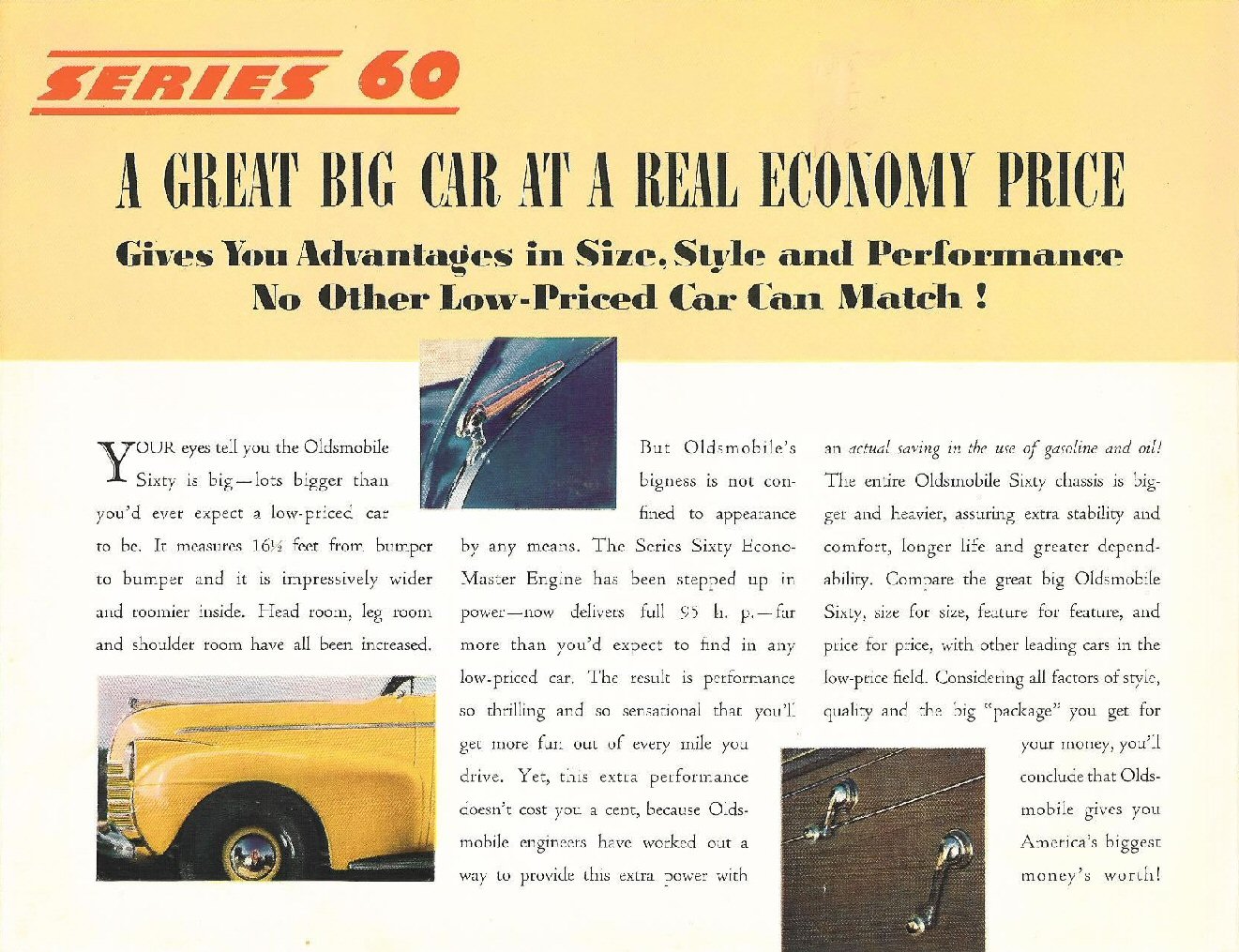 1940 Oldsmobile Sedan Brochure Page 17